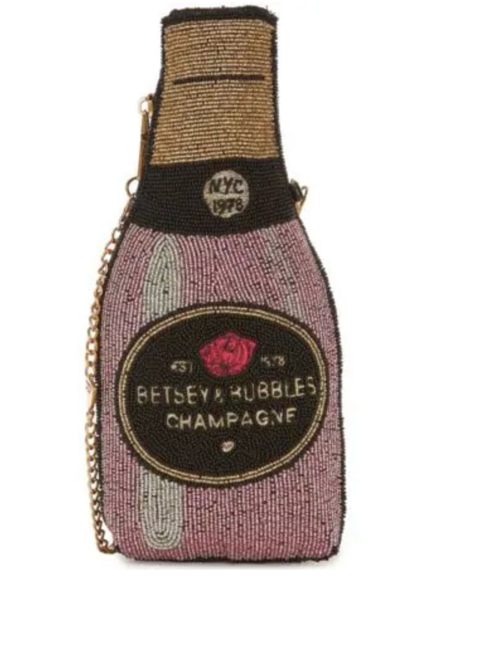 Betsey Johnson Bubbles Beaded Novelty Crossbody Bag